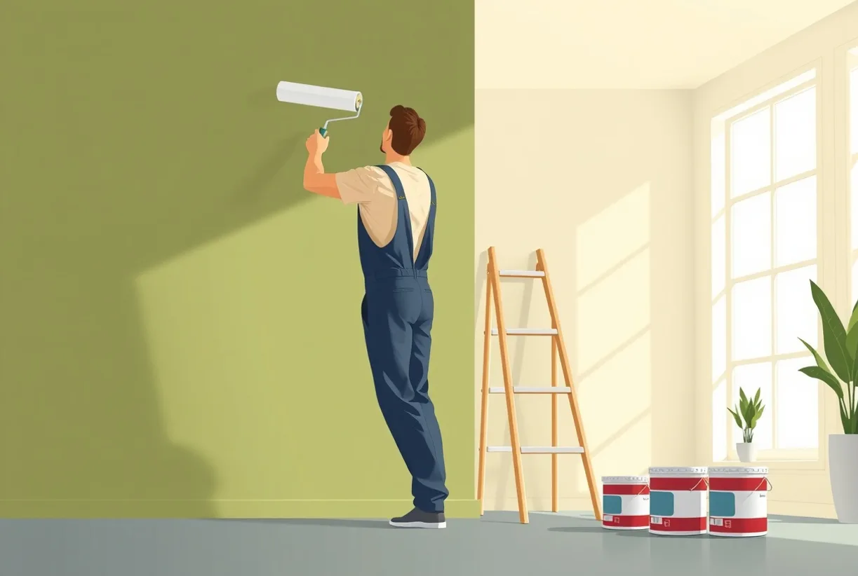Peintre Aubervilliers 93300 en intervention sur un chantier